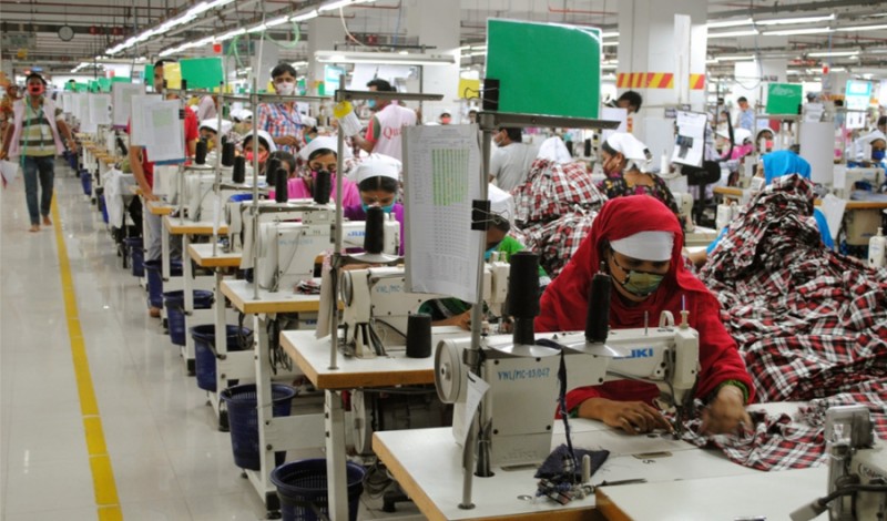 Vertex, a garment factory in Dhaka, Bangladesh, spent $1.2 million to upgrade this factory of 4,500 garment workers. Credit: Amy Yee. Used with PRI's permission
