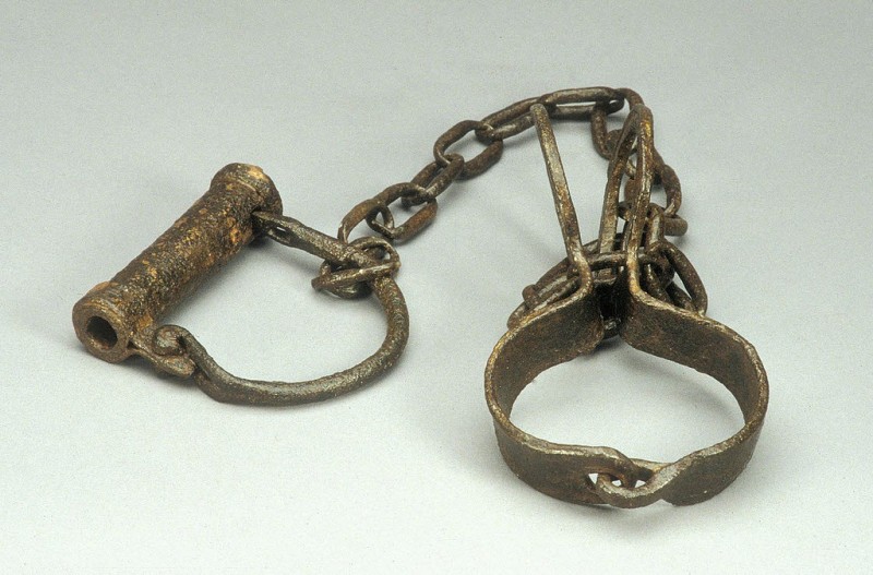 "Slave shackles"; photo by  National Museum of American History Smithsonian, used under a CC BY-NC 2.0 license. 