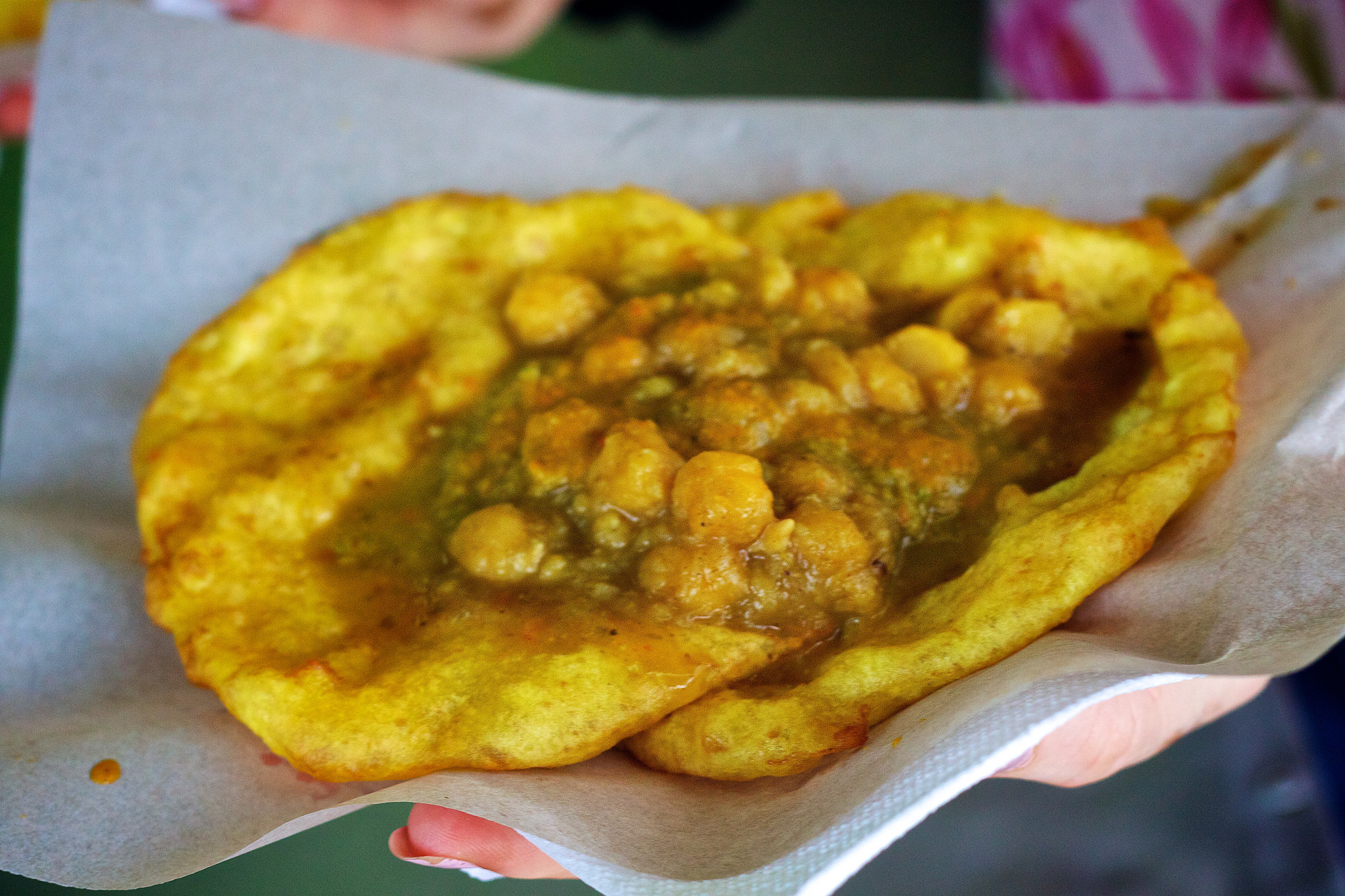 "Trinidad doubles is one of the best street food you can get in the world..." Photo by Edmund Gall, used under a CC BY-SA 2.0 license. 