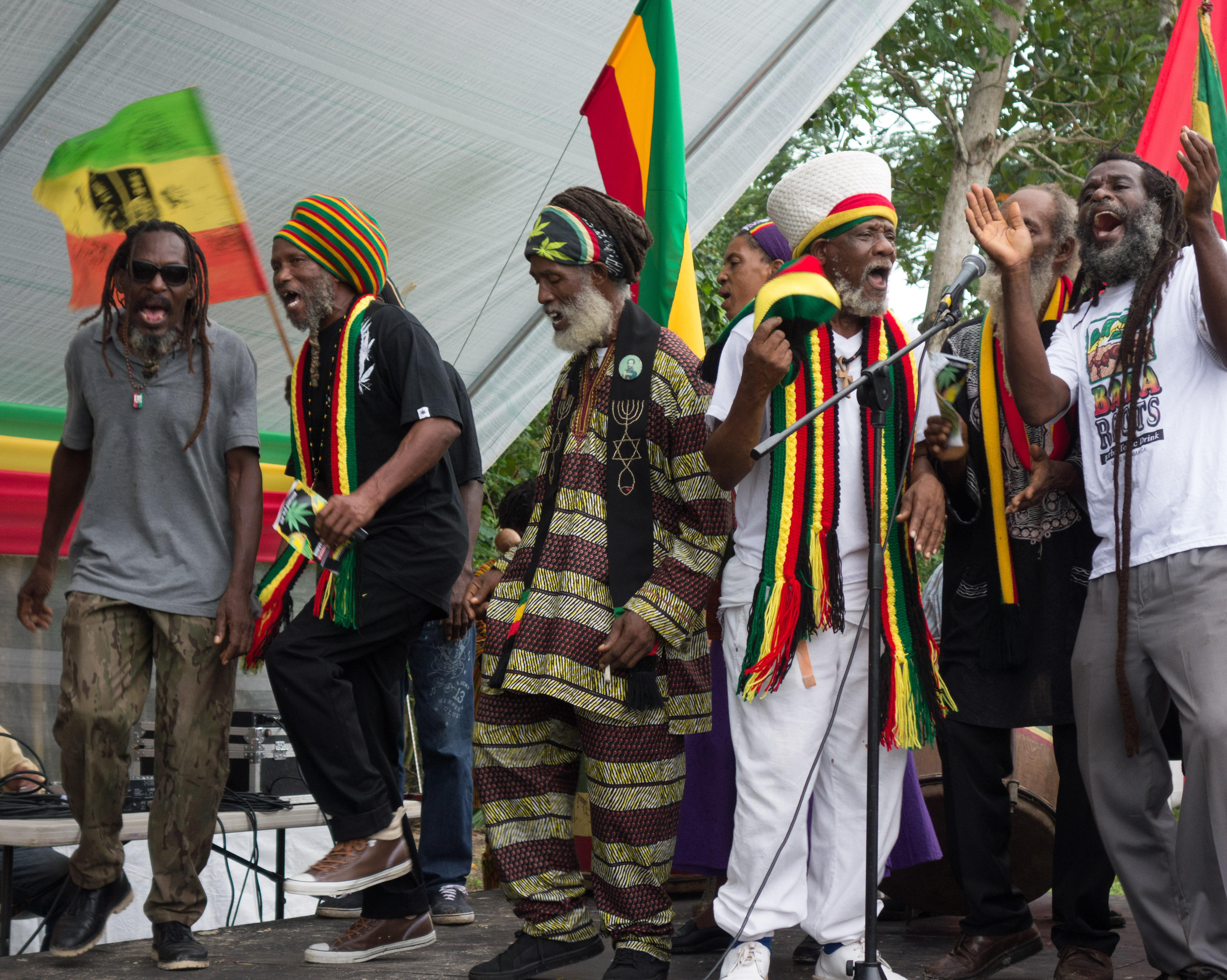 Rastafari at the inaugural Rootzfest, Negril, Jamaica. Photo by Fern Nesson, used with permission. 