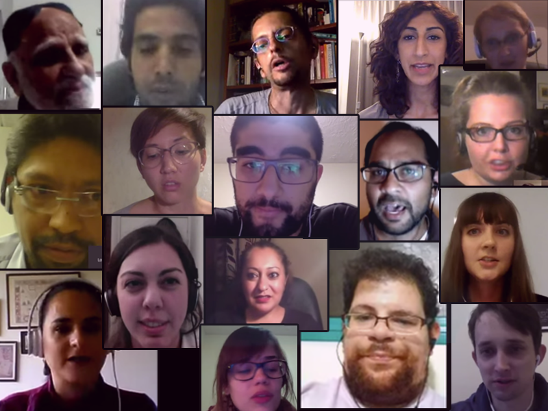 Collage created by author from screen grabs of  GV Faces episodes in 2015.