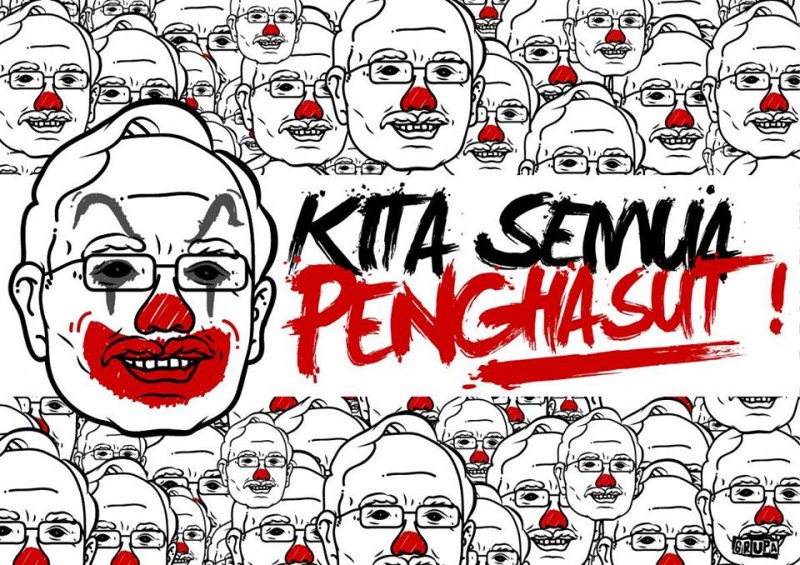 #KitaSemuaPenghasut means "We are all seditious." Image from the Facebook page of Grupa