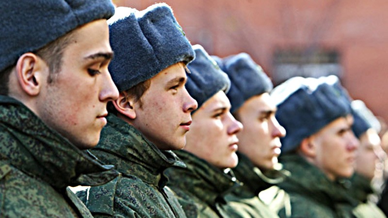 Russian army draftees. Courtesy image from mil.ru.