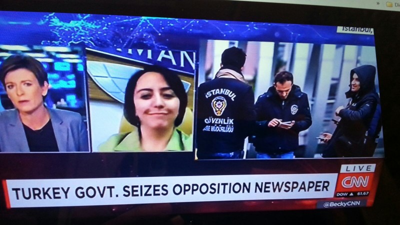 Before fleeing, Sevgi Akarçeşme was editor-in-chief of Today's Zaman in Turkey. The news organization's takeover made international headlines.