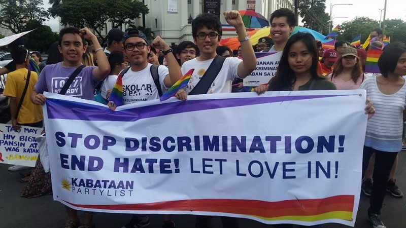 Students of the University of the Philippines join the Pride March. Source: Facebook