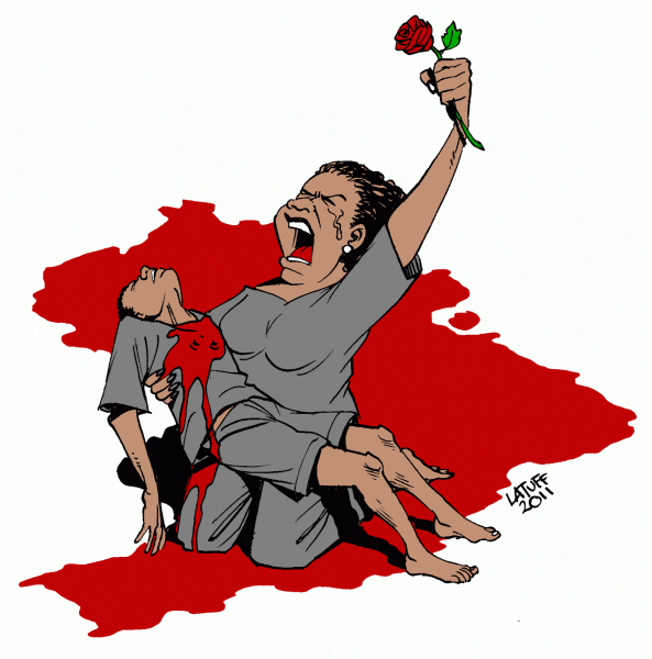 A drawing cartoonist Carlos Latuff made for the Movement Mothers of May. Illustration: Carlos Latuff, used with permission by the author.