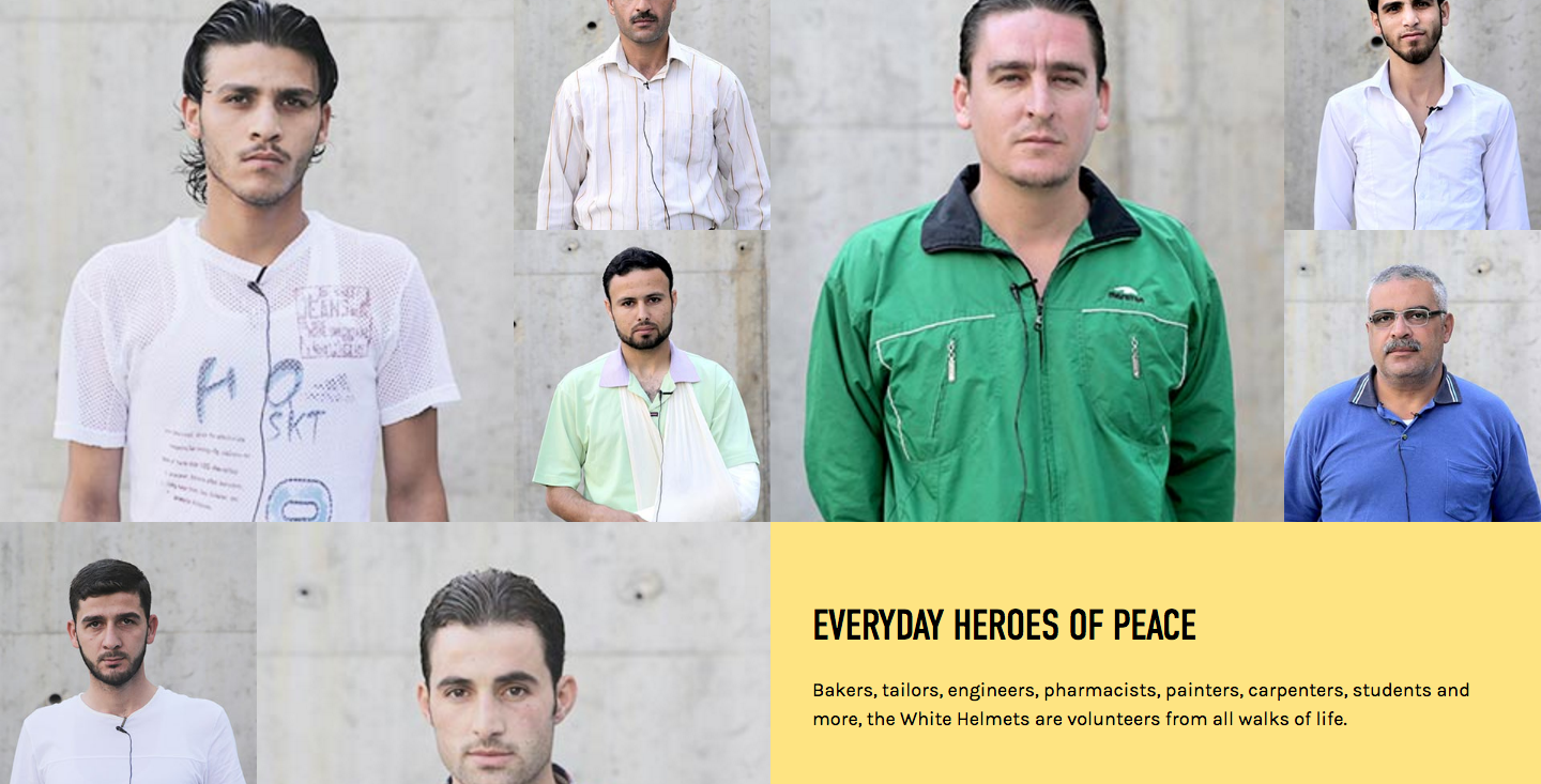 White Helmets volunteers. Source: White Helmets Website. 