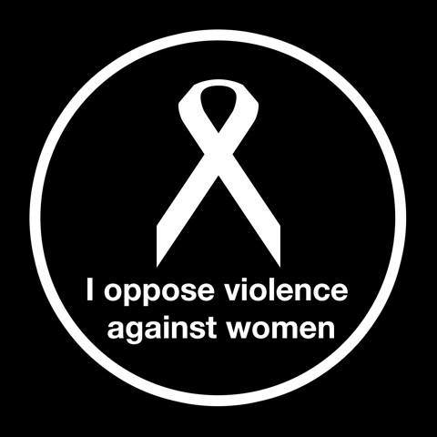 White Ribbon campaign image from the Facebook page of AWARE