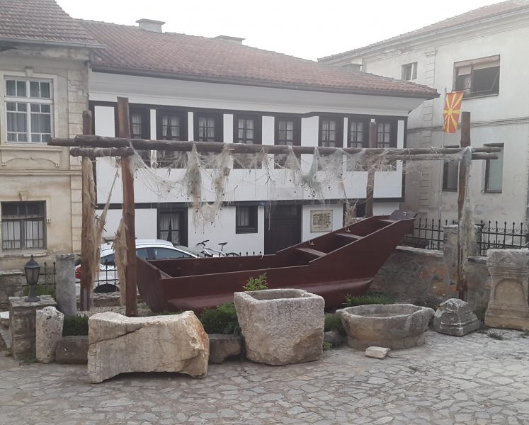 Fishing boat from Ohrid, Macedonia, museum reconstruction.