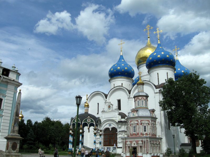Sergeev Pasad, a Russian Orthodox monastery outside of Moscow.