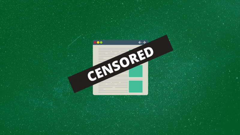 CENSORED website. Illustration by the author.