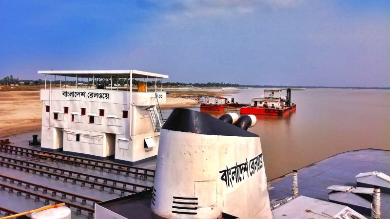 Bangladesh Railway has its own rail ferry fleet. As more and more railway bridges are being built in this riverine country, passengers do not need to use these ferries. Photo by Akibul Hasan Nizam via Bangladesh Railway Fan Group. Used with permission.