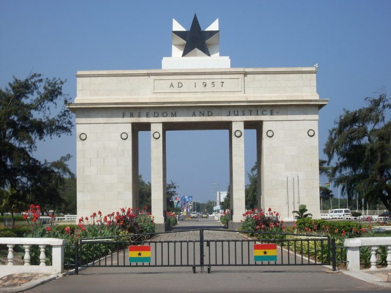 "Independence Arch - Accra, Ghana" by George Appiah is licensed under CC BY 2.0