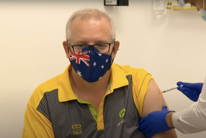 Scott Morrison receives COVID-19 vaccine