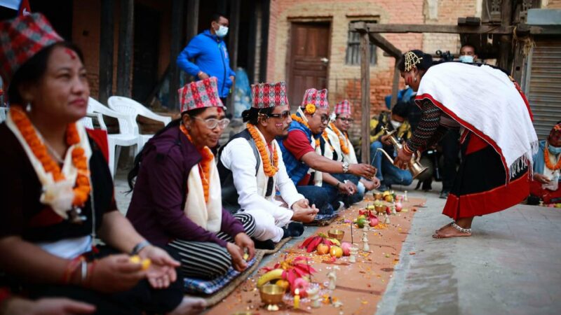 Mha Puja in Nepal. Photo: Nepali Times Archives. Used with permission.