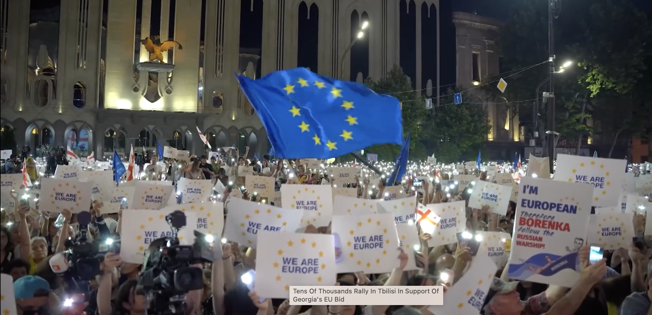 In Tbilisi, thousands attend the ‘march for Europe’ to support Georgia's EU bid