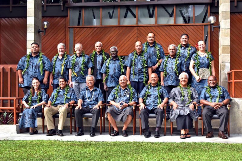 Leaders of the Pacific Islands Forum (PIF) during their meeting in Suva, Fiji.