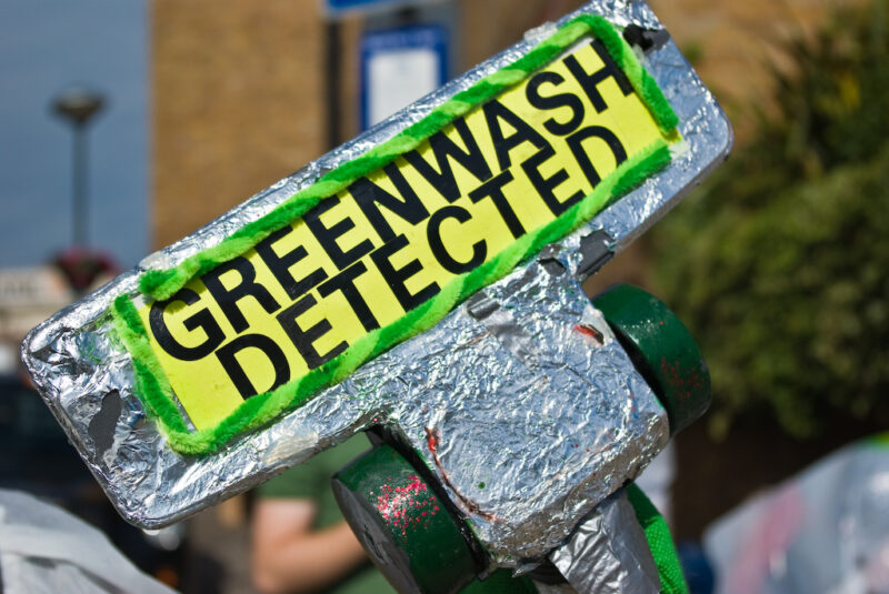 Greenwashing detected