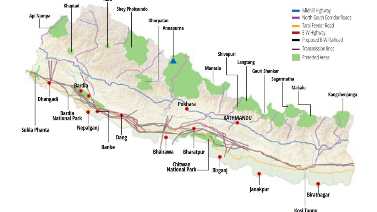 Mapa por Nepali Times. Usado sob permissão.