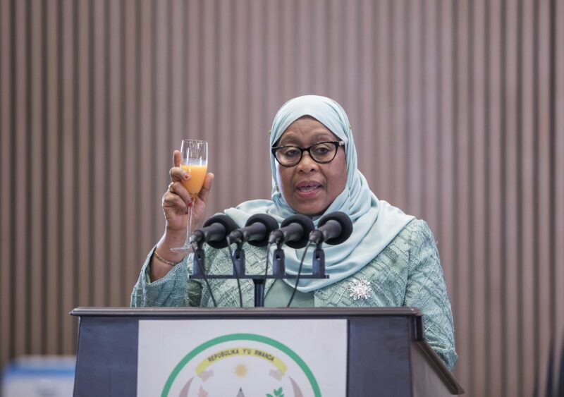  President Samia Suluhu Hassan of United Republic of Tanzania during a State Visit in 2021. Image credit: Paul Kagame Attribution-NonCommercial-NoDerivs 2.0 Generic (CC BY-NC-ND 2.0)