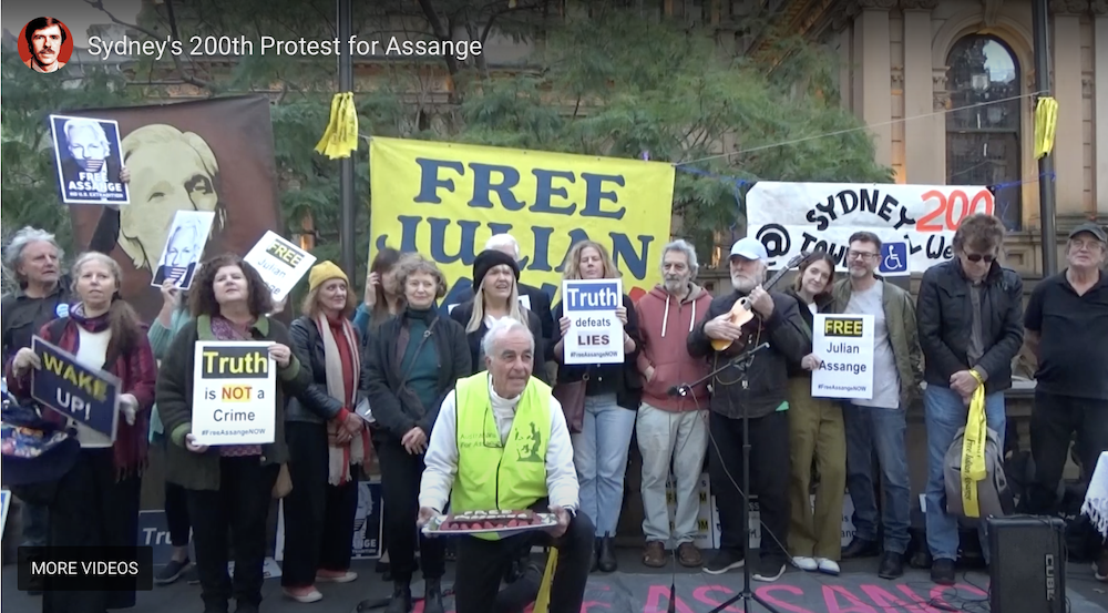 Sydney's 200th Protest for Assange
