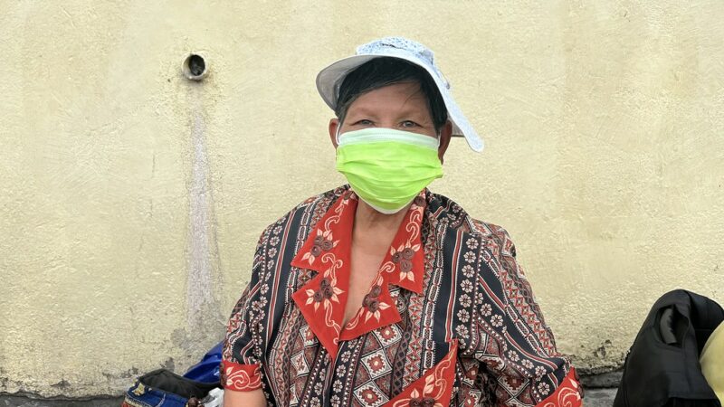 Ruea, 65, became homeless about losing her business during the pandemic.