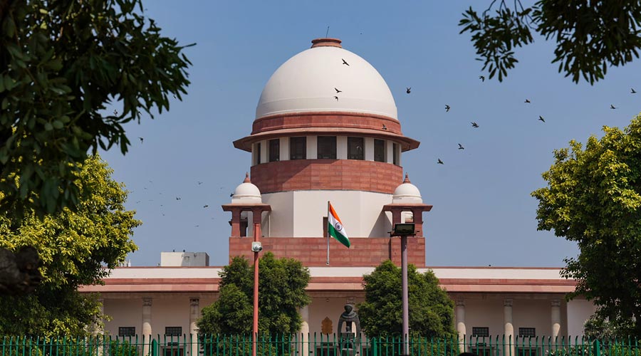 A Suprema Corte Indiana. Imagem por Wikipedia de Telegraph India. CC BY-SA 4.0.